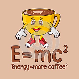 Cartoon coffee cup illustration