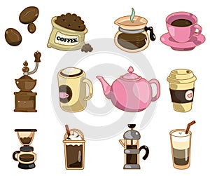 Cartoon coffee icon