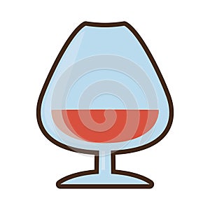 cartoon cognac glass cup drink