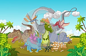 Cartoon Collection dinosaur happy