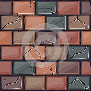 Cartoon colored stone Wall texture