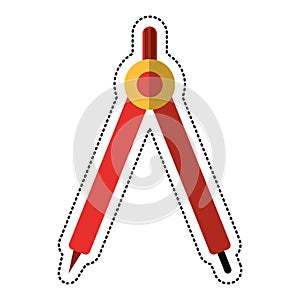 cartoon compass geometry school image