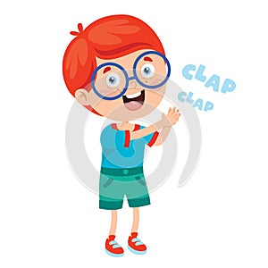 Cartoon Concept Of Clapping Hands