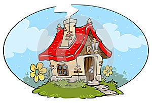 Cartoon Cottage Frame