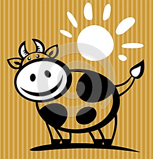 Cartoon cow