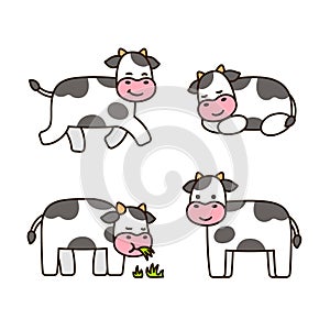 Cartoon Cow set