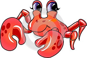 Cartoon crab