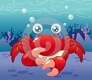 Cartoon crab