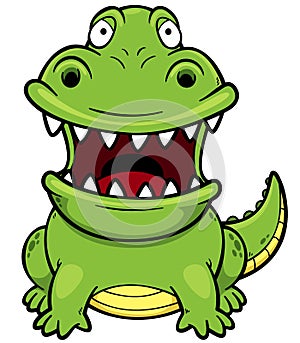 Cartoon crocodile