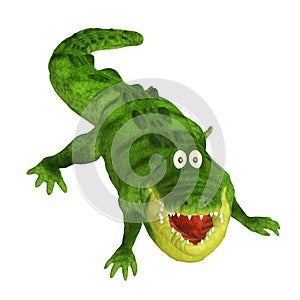 Cartoon crocodile