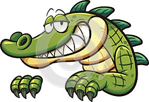 Cartoon crocodile