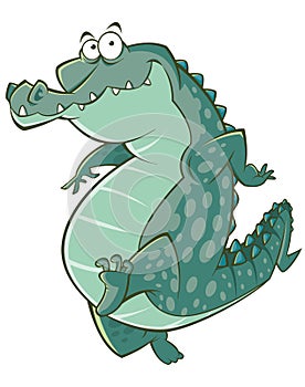 Cartoon crocodile illustration