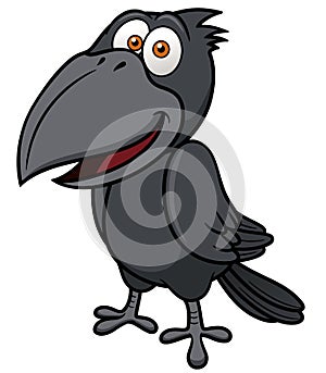 Cartoon crow