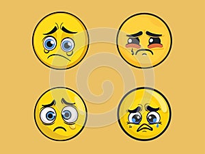 Cartoon Cry Emoji