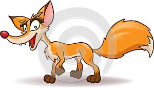 Cartoon cunning fox