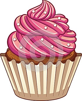 Cartoon cupcake