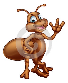 Cartoon cute ant
