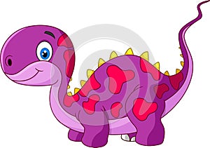Cartoon cute dinosaur photo