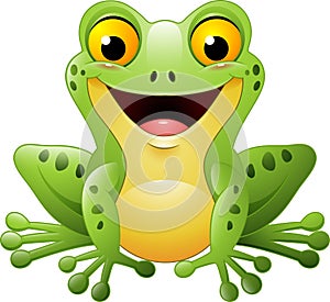 Cartoon cute frog