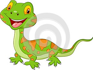 Cartoon cute lizard