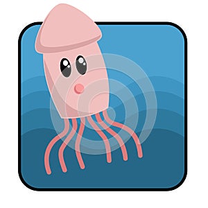 Cartoon Cuttlefish