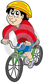 Cartoon cyclist