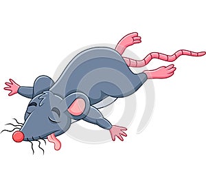 Cartoon dead mouse