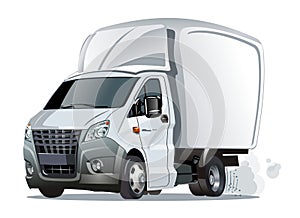 Cartoon delivery or cargo truck