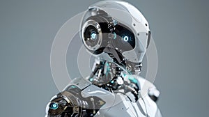 Cartoon digital avatars of Virtual Companion A sophisticated and sophisticatedlooking robot with a kind and empathetic