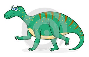 Cartoon dinosaur iguanodon