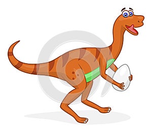 Cartoon dinosaur oviraptor