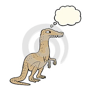 cartoon dinosaur with thought bubble