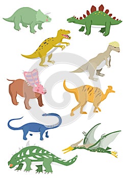 Cartoon dinosaurs icon