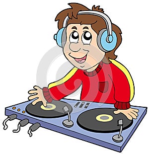 Cartoon DJ boy