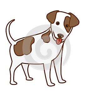 Návrh maľby pes ikona 