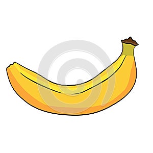 Cartoon Doodle of Banana photo