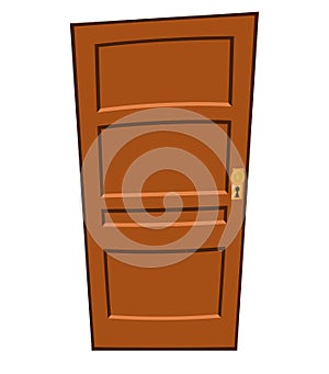 Cartoon door vector symbol icon design.