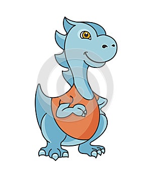 Cartoon dragon or dinosaur character