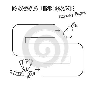 Cartoon Dragonfly Coloring Book Game for Kids