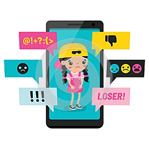 Cartoon Drawing Of Cyber Bullying