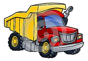 Dump Truck Tipper Cartoon photo
