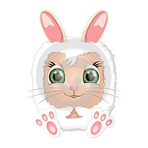 Cartoon Easter bunny rabbit