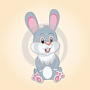 Cartoon Easter bunny rabbit