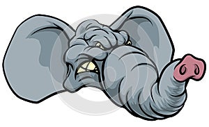 Cartoon Elephant Mascot photo