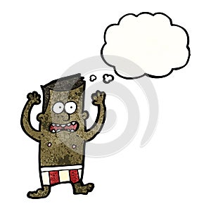 cartoon embarrassed man in underpants