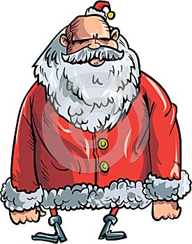 Cartoon evil Santa