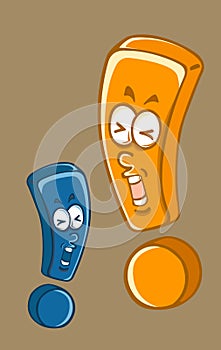 Cartoon exclamatory mark