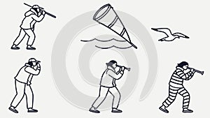 Cartoon Explosions and Bursts, Comic Book Effect, vector design Generative AI