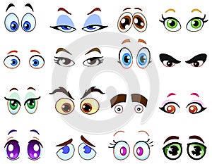 Cartoon eyes