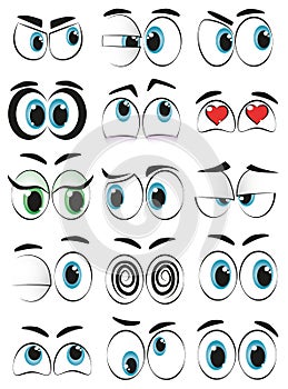 Cartoon eyes photo